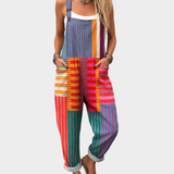 Comfortable printed overalls