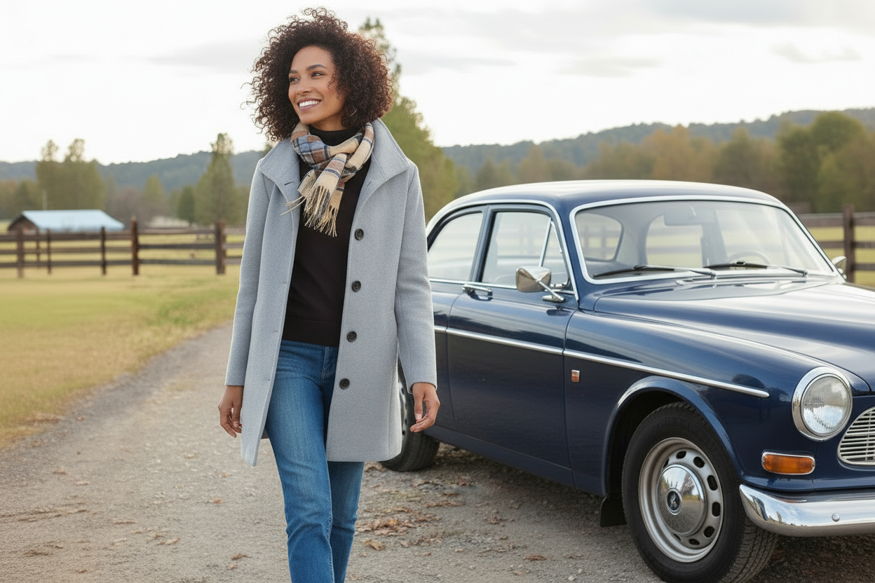 Classic Classic Long Coat, detail view