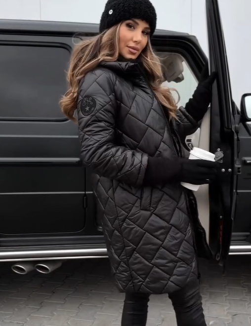 Bogna Bogna Quilted Coat, side view