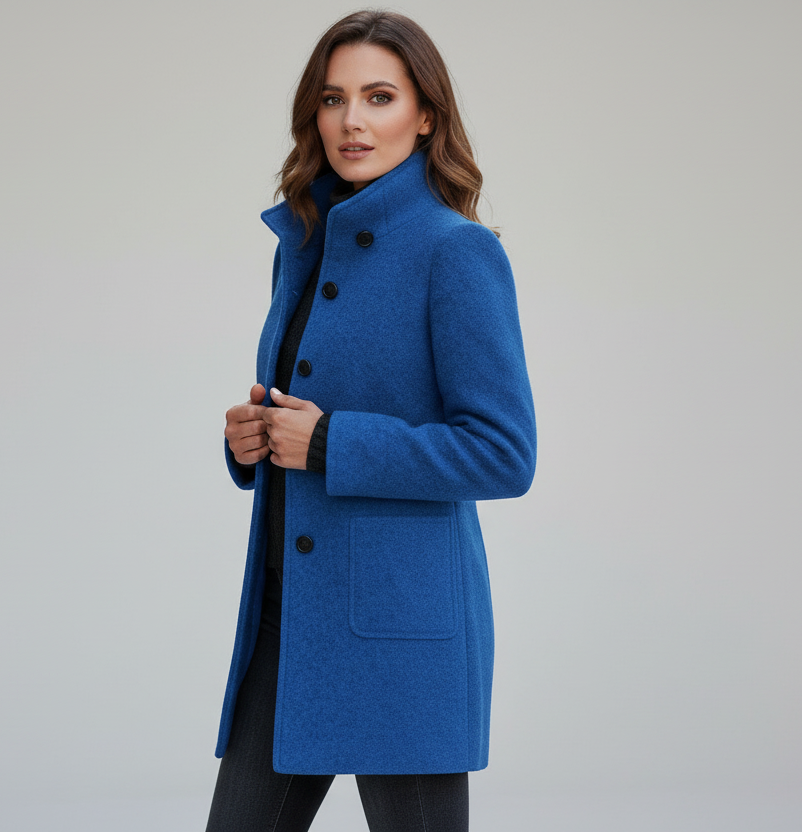 Premium Premium Wool Long Coat, front view