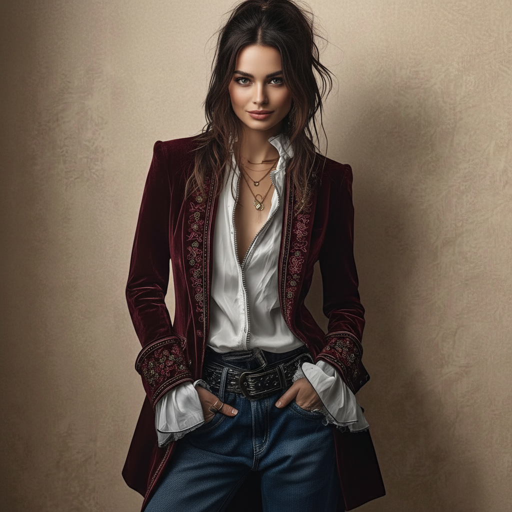 Nuria™ Velvet Coat, product view