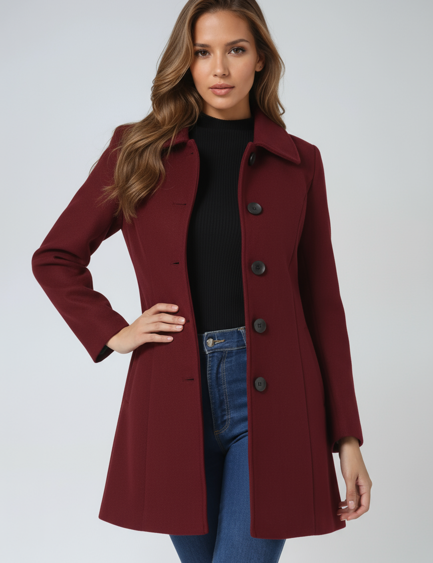 Elegant Elegant Fit & Flare Jacket, front view