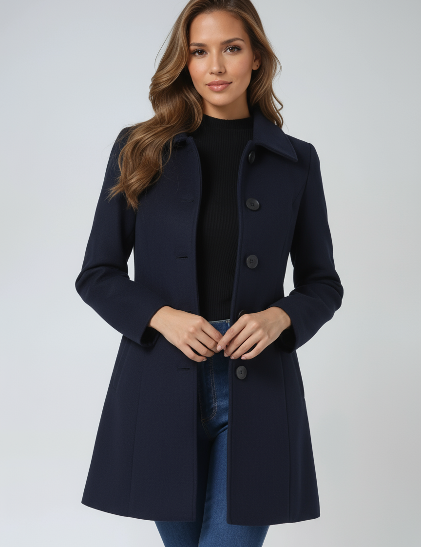 Elegant Elegant Fit & Flare Jacket, side view