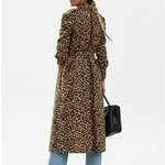 Midi Midi Leopard Coat, side view