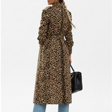 Midi Midi Leopard Coat, side view