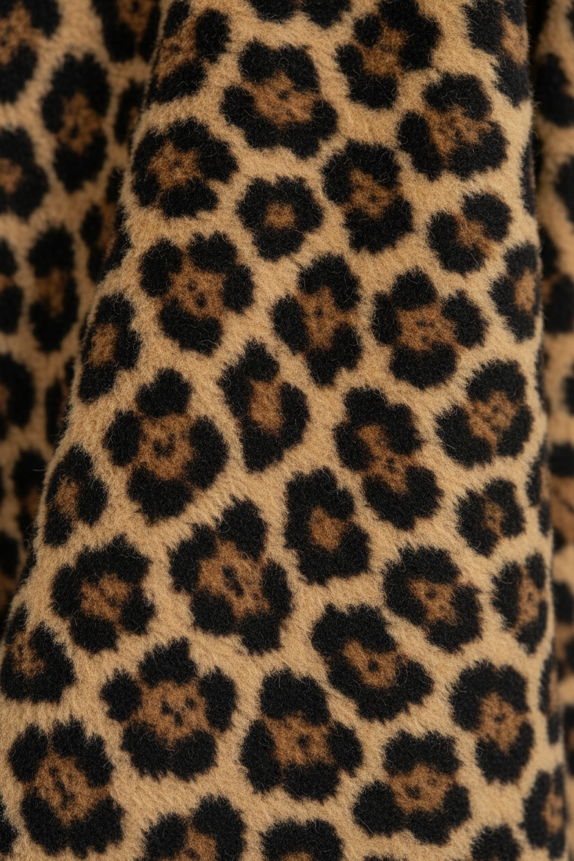 Midi Midi Leopard Coat, product view