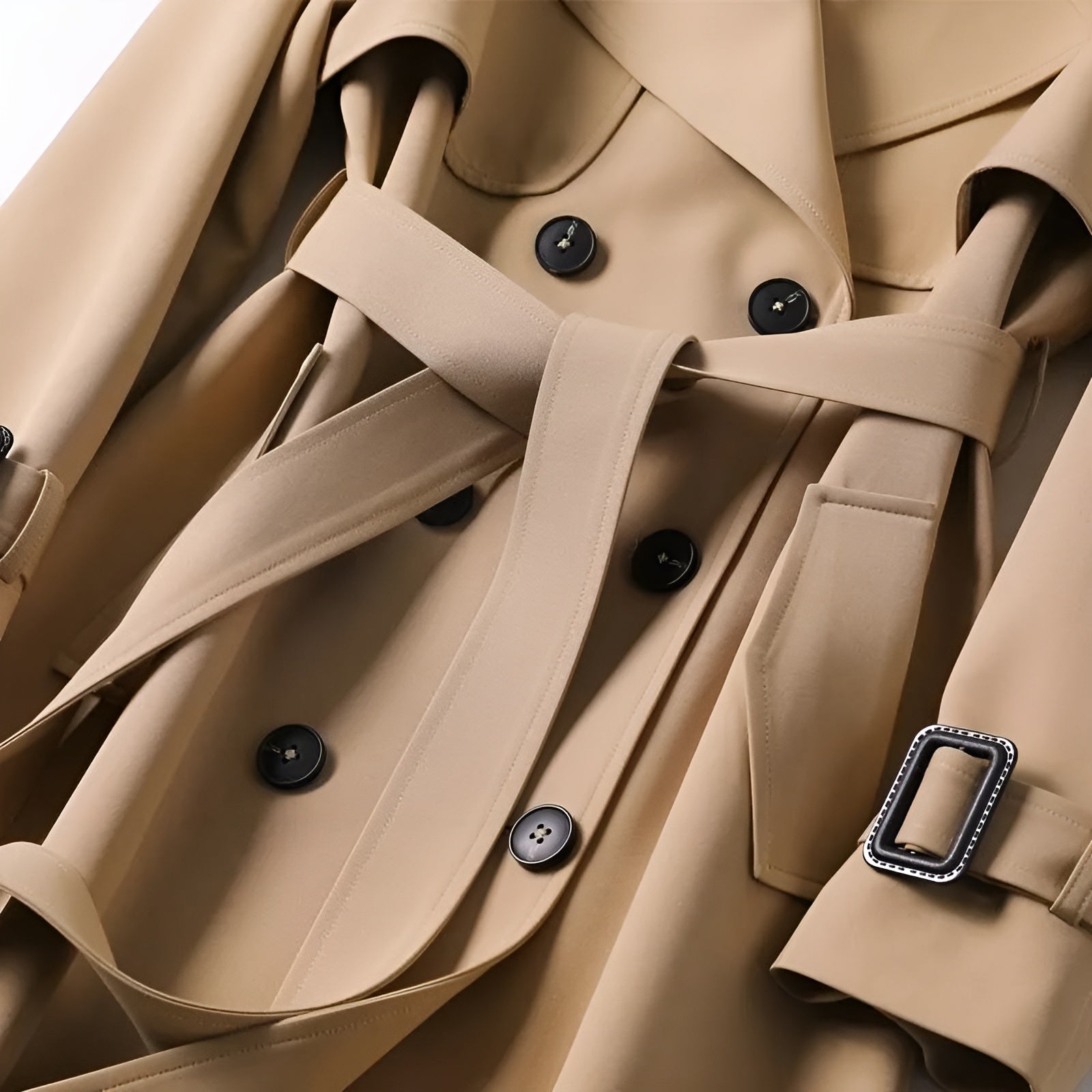 Elegant Elegant Best-Selling Trench Coat, close-up