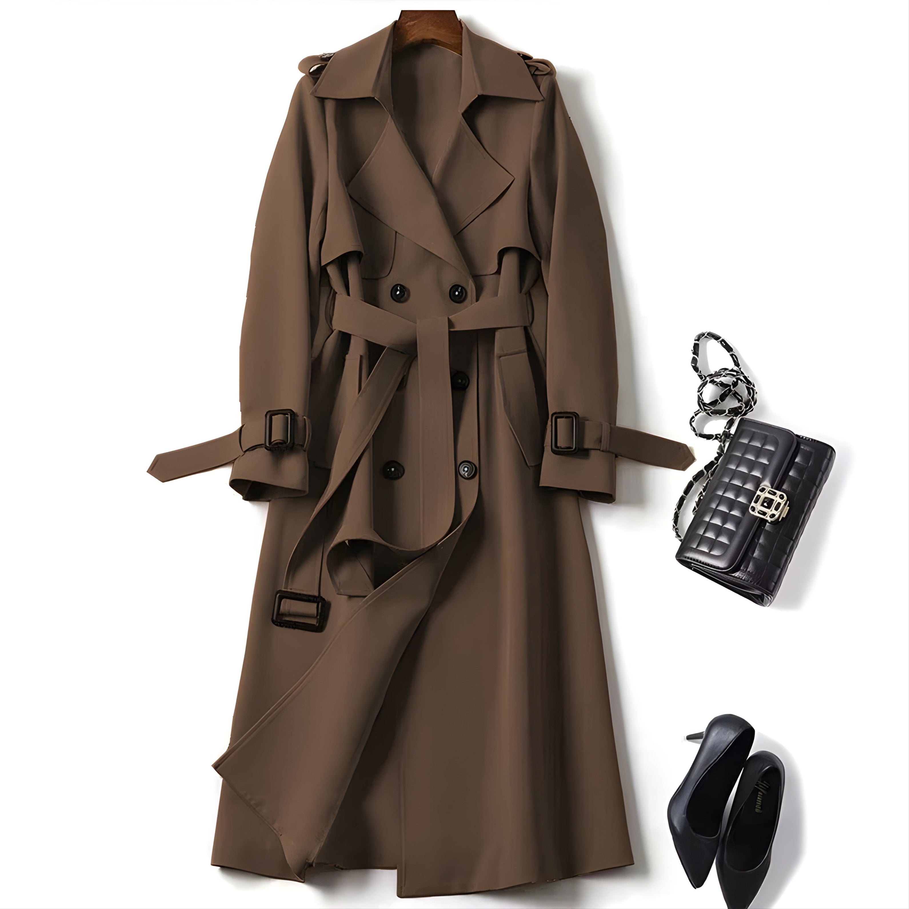 Elegant Elegant Best-Selling Trench Coat, close-up