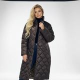 Premium Padded Coat with Leopard-Print Lining