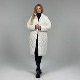 Premium Padded Coat with Leopard-Print Lining