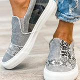 Quinny  | Casual Leopard Print Canvas Shoes