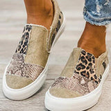 Quinny  | Casual Leopard Print Canvas Shoes