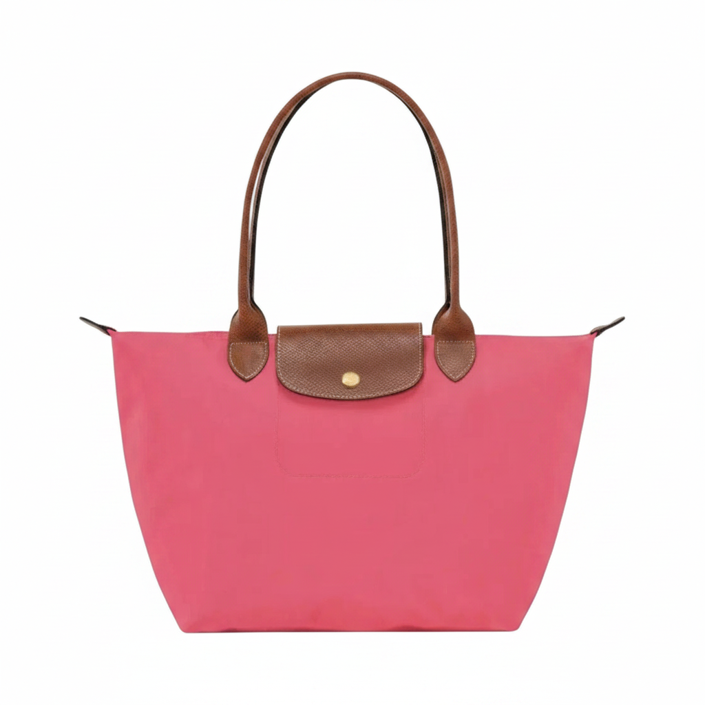 Large Large Packable Tote Bag, Grenadine, front view